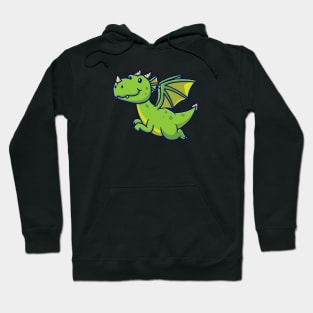 Cute Dragon Flying Cartoon Hoodie